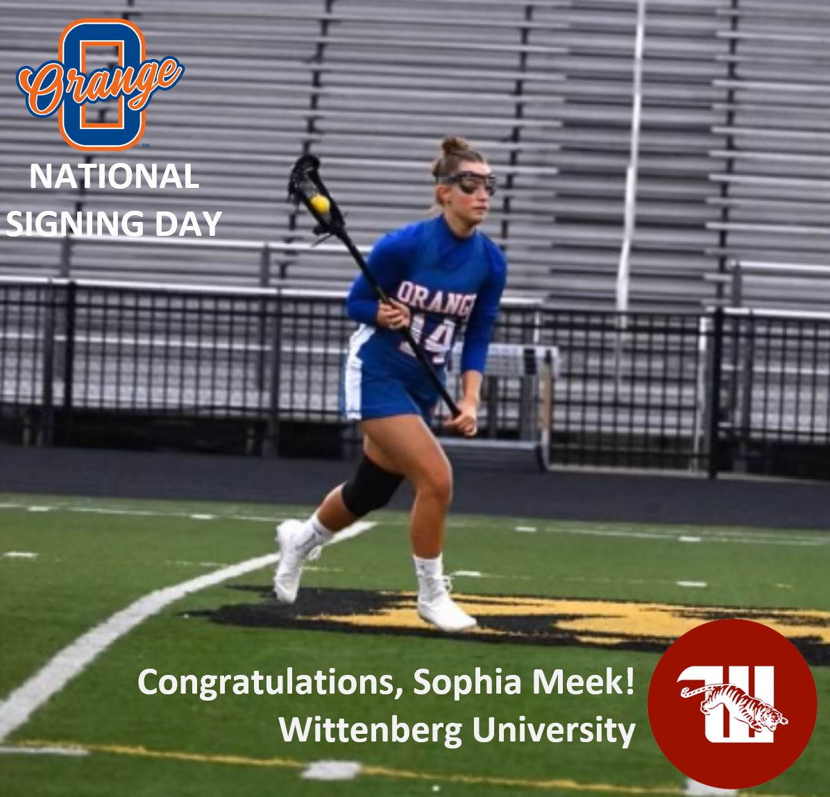 Mike Harrington (@oohsglaxcoach) on Twitter photo Join us in celebrating Sophia Meek committing to play lacrosse at Wittenberg University next year - National Signing Day at Olentangy Orange High School will happen in the Main Gym this Wednesday, April 13th at 3PM. Congratulations, Sophia! <a href="/oorangeglax/">olentangy orange girls lacrosse</a> <a href="/SophiaMeek2/">Sophia Meek</a> Join us in celebrating Sophia Meek committing to play lacrosse at Wittenberg University next year - National Signing Day at Olentangy Orange High School will happen in the Main Gym this Wednesday, April 13th at 3PM. Congratulations, Sophia! <a href="/oorangeglax/">olentangy orange girls lacrosse</a> <a href="/SophiaMeek2/">Sophia Meek</a>