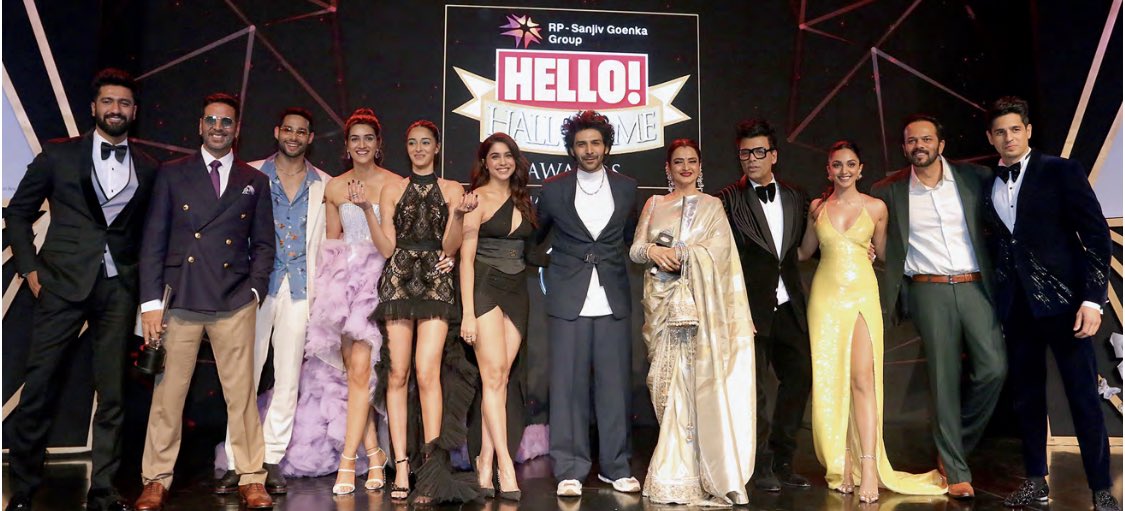 SidUpdates's tweet photo. 📸: @SidMalhotra and other celebrities at the @HELLOmagIndia #HELLOHallOfFameAwards2022 ✨ #HHOF22 https://t.co/JIk8FM61rD
