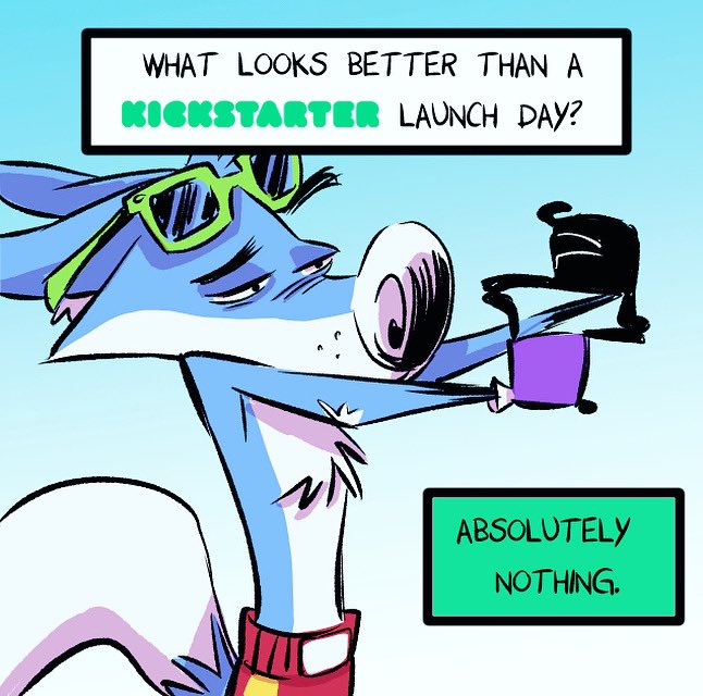 D__Gee's tweet photo. ForestFolk VOL 2 #bandsandshenanigans launches today on #kickstarter!! @theraidstudio @raidpress 😃❤️🙏🤘🏻

👇👇👇👇👇👇👇👇👇👇👇👇
https://t.co/3jvsUqEDTW

#forestfolkcomic #filburtthefox #friends #webcomic #comicstrip #collection #book2 #anticipationiskillingme https://t.co/IPFf40h0xY