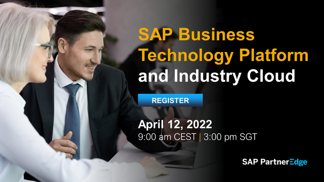 LizHall97's tweet photo. You're invited to join this session to overview the SAP Business Technology Platform for developing industry cloud solutions, best practices on the industry cloud architecture and development guide, and the GTM opportunity for #SAPPartners. Register: https://t.co/rU8OM8ropg https://t.co/4QGD0SgtEe