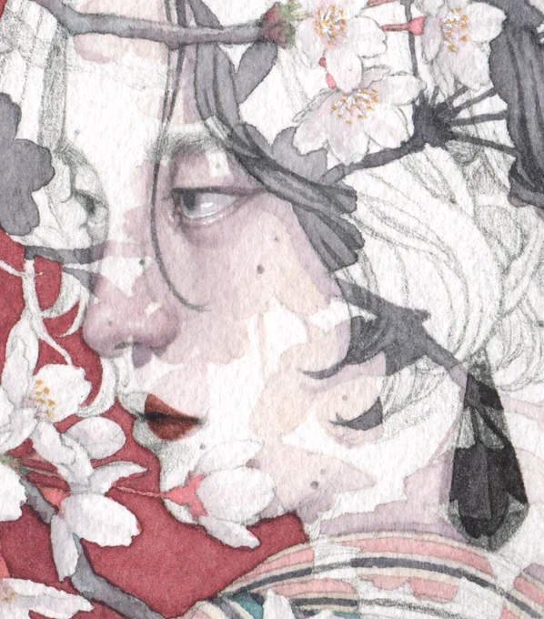 🌸『#散る頃に』
遅くなって会期途中からになってしまいましたが、本日より小作品2点追加いたしました。 