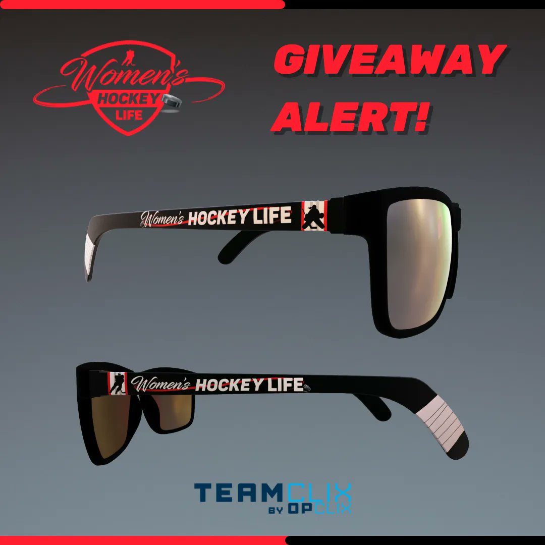WHLOfficial's tweet photo. 🚨GIVEAWAY🚨

We have joined forces with @_teamclix for another contest giveaway! You have a chance to win a free pair of customized WHL sunglasses (player or goalie design).

To enter: Find this post on our Instagram account (@ womenshockeylife) and follow the rules. https://t.co/uq7Mbthf1b