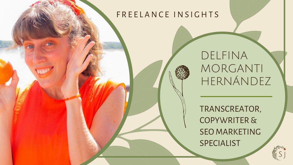 This Freelance Insights interview features translator, copywriter and SEO marketing specialist Delfina Morganti Hernández. You can read Delfina's answers to my questions about freelancing and get access to some of her free resources here: l8r.it/0HYU
