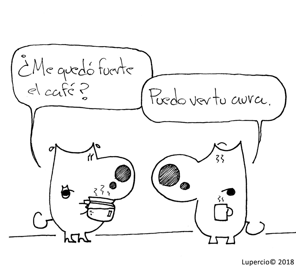 algarabia's tweet photo. Justo necesito un café bien cargado... ¡pero de pan! 
👁️🐽👁️☕🥯 #cartoon #cargadon #cafecito #biencargadoporfa 

✒️ @LuperciOnLine https://t.co/Nb2uxNmJyZ