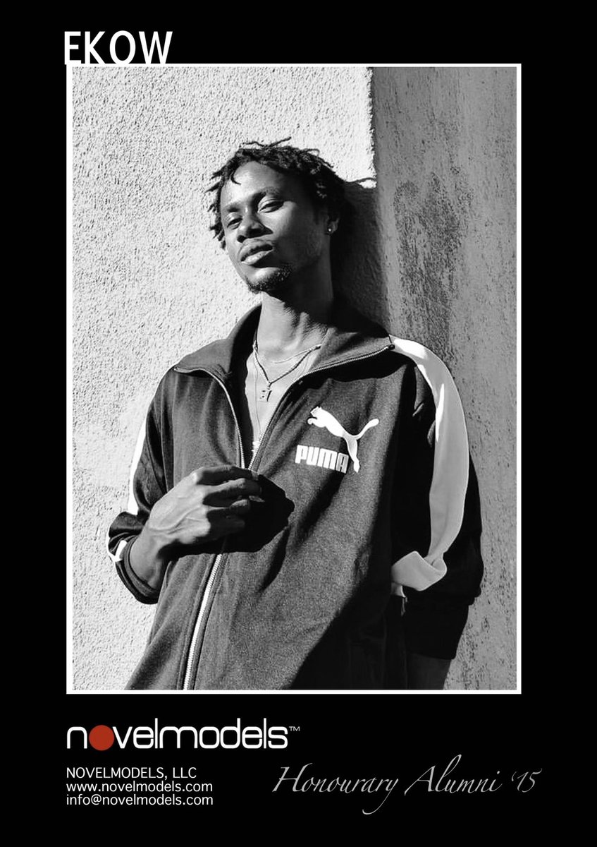 NOVELMODELS's tweet photo. EKOW | for NOVELMODELS' Honourary Alumni. This is a worldwide initiative calling on #FacesFor___ #ethicalfashion, #sustainabledesign and purposeful, impactful product makers. ♥️💫

Photo by Shadraq Stone, courtesy @EkowBarnes ft. @puma https://t.co/x0BCupXxW9