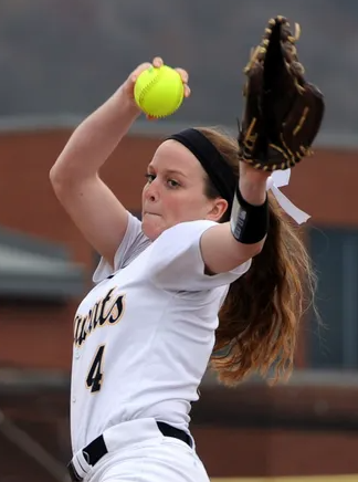 📅This Date In #OHSAA History: April 11, 2015 - Bainbridge Paint Valley's Mikayla Newland threw 21 strikeouts vs. Leesburg Fairfield, tied for second for the most strikeouts in a seven-inning game in OHSAA softball history. (Photo credit <a href="/ChilliGaz/">Chillicothe Gazette</a>)
