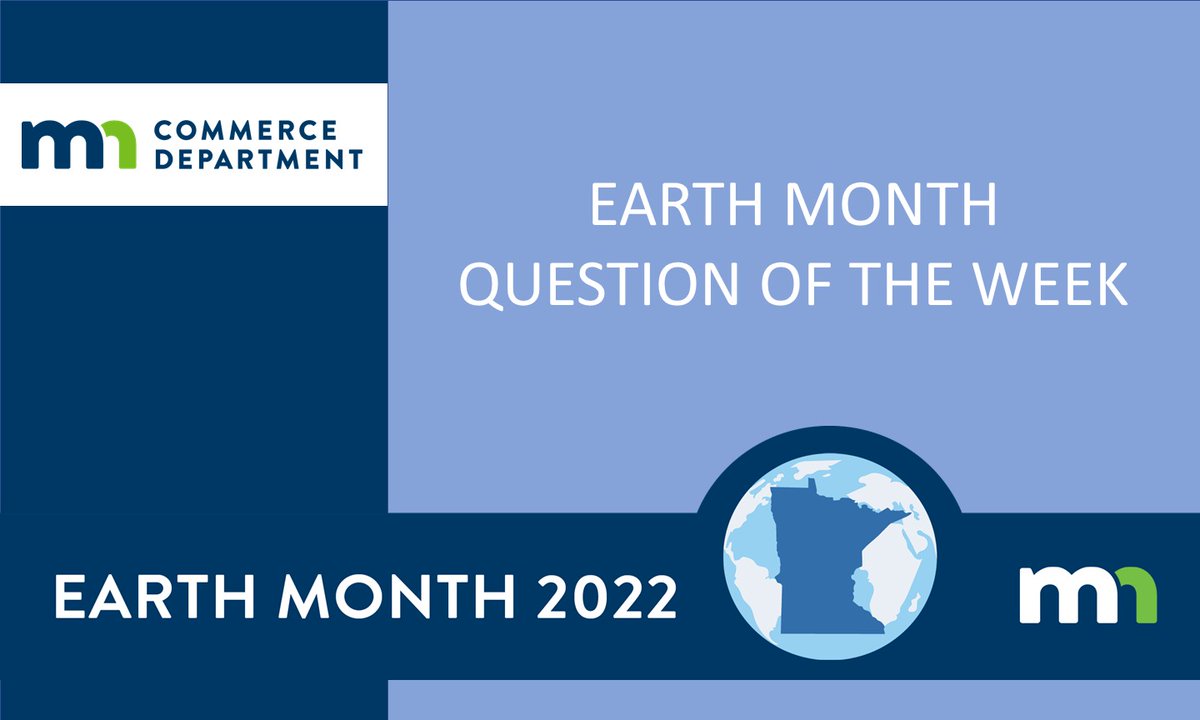 MNCommerce's tweet photo. April = Earth Month
Earth Month Question of the Week:
What percent of energy consumed in MN is wasted energy, due to inefficiencies?
Check the MN Commerce Energy Data Dashboard for the answer:
https://t.co/2cLgDalpMw
#ourMNclimate #OneDayIsNotEnough https://t.co/U4okI2oG9r