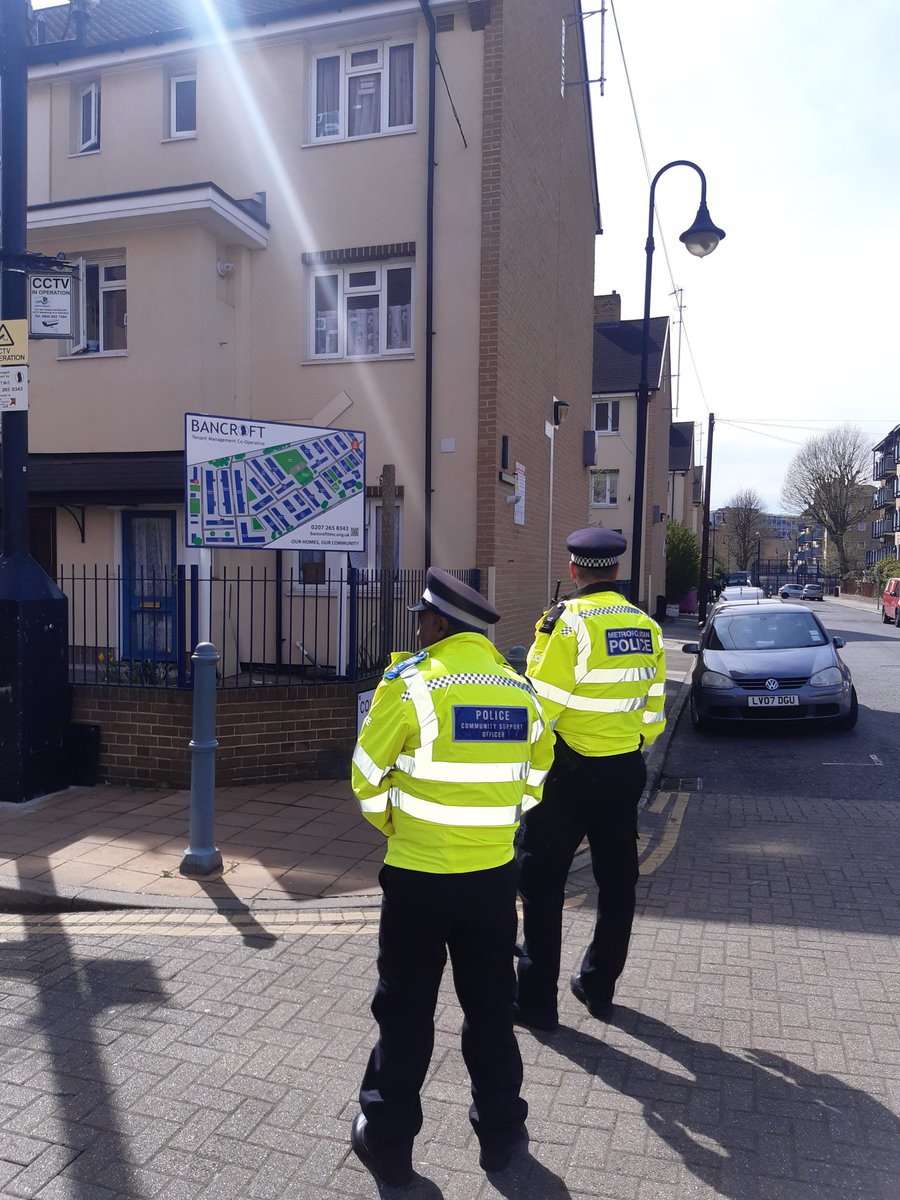 Some more reassurance patrols this afternoon by officers, following an incident yesterday by Globe Road/Bancroft Estate, E1. If you have any information about the incident, please call 101 and quote CAD 7364/10APR22