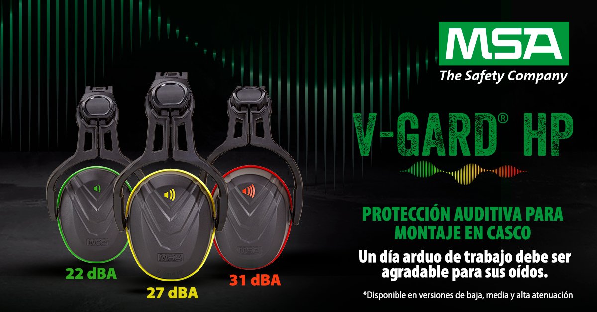 rayhsamx's tweet photo. Te presentamos las nuevas #orejeras V-GARD ® HP de MSA. La nueva protección auditiva, para #insertarse en las ranuras laterales de los #cascos.
Disponibles en versiones de baja, media y alta #atenuación.
En #Rayhsa tenemos una gran variedad de productos en #protección #auditiva. https://t.co/iFRJeAmsmY