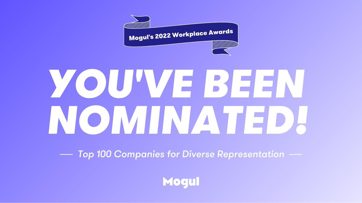 onMogul's tweet image. You&apos;ve been nominated for our awards list “Top 100 Companies For Diverse Representation”! 

@yousician, @sweetgreen, @mavenclinic

Submissions are now closed and winners will be announced on April 12! 

#MogulAwards #DEILeaders
