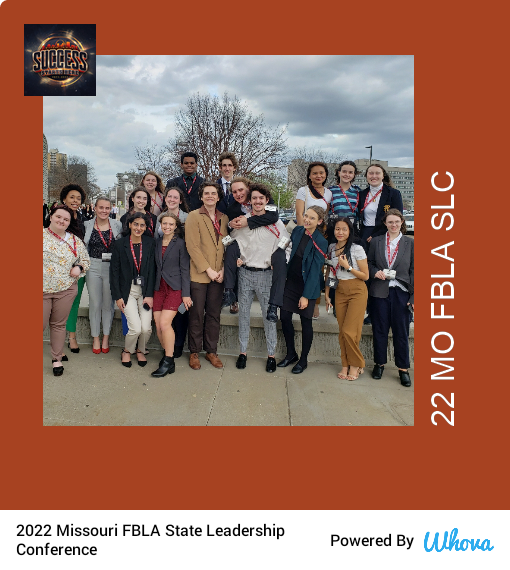 StJoCentralFBLA's tweet photo. St. Joseph Central. We made it! #MOSLC22 via Whova event app https://t.co/OXjNPKmzQH https://t.co/mwOyDOV8qx