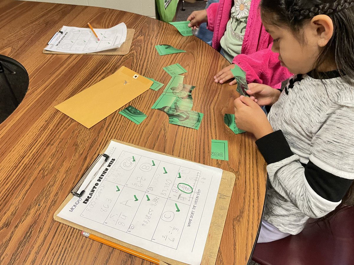 ae_segura's tweet photo. Welcome to @DixieTylerISD Encanto Week! Today students solved problems to earn “Bruno’s Vision”. https://t.co/m3OMCPBKln