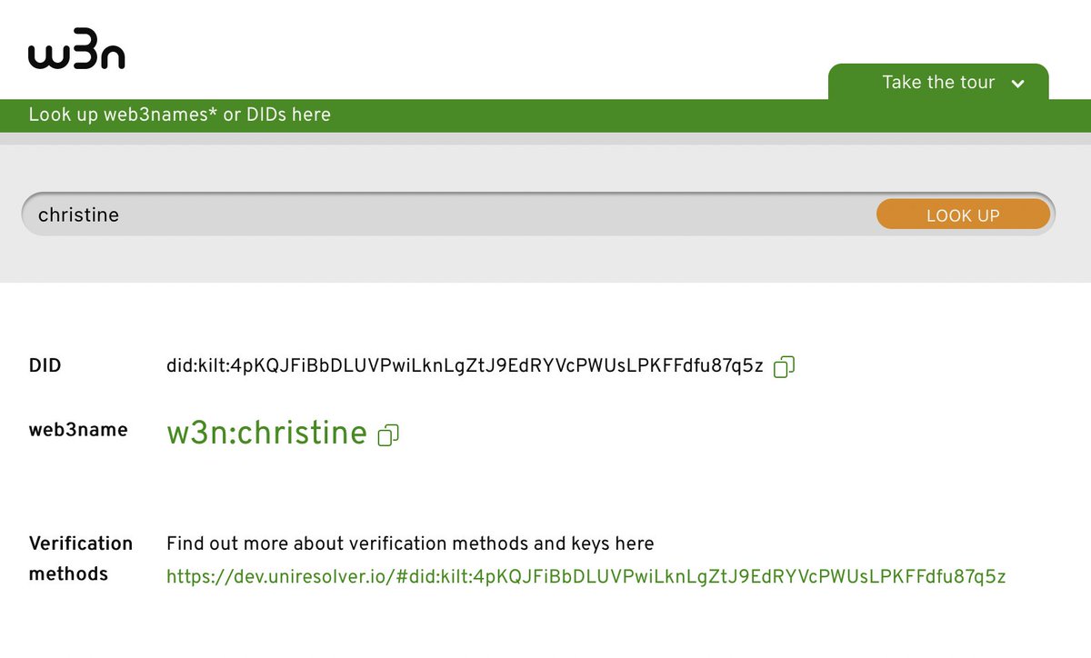 Countdown to Crowdcast!
Learn how to get your web3name, free for a limited time for the <a href="/Polkadot/">Polkadot</a> community! 

Before:
did:kilt:4pKQJFiBbDLUVPwiLknLgZtJ9EdRYVcPWUsLPKFFdfu87q5z

After:
w3n:christine

DID you claim your name yet? 
crowdcast.io/e/introducing-…
#builtonKILT
