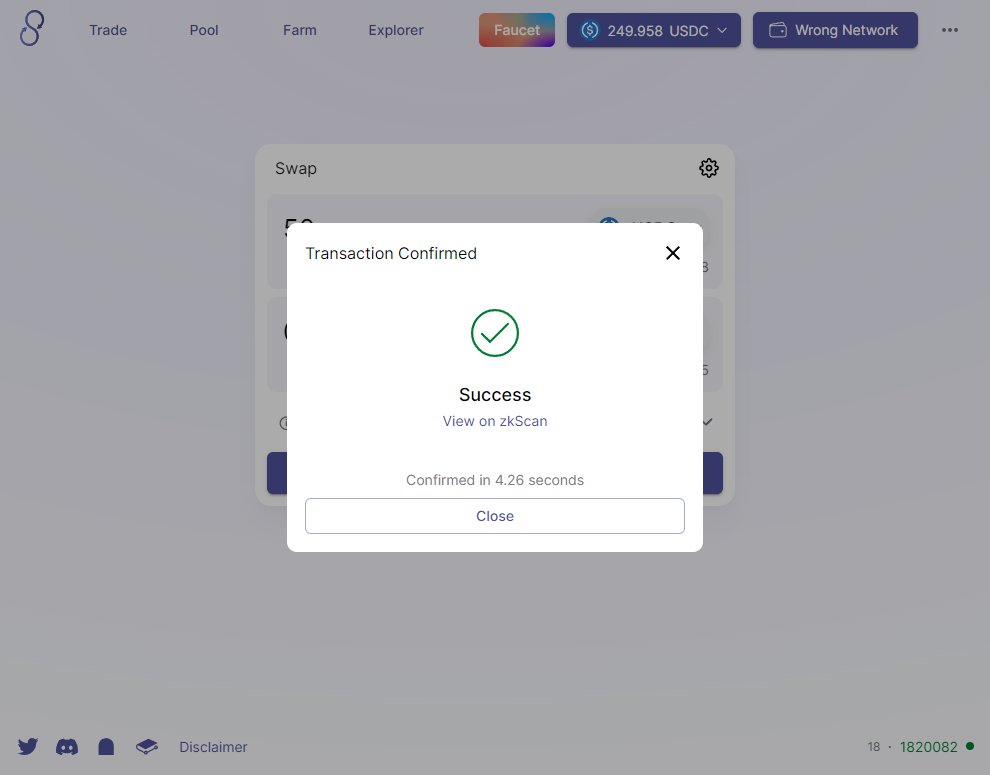 koopus2's tweet photo. #L222 #zksync #ZKRollups #Ethereum #DEX #exchange #DeFi #Testnetwallect Myaddress：0x0ee93bDB1B637e337aef9BBBf5B1E513Df0E5a58
Trading hashes：0xd0b976f6cfafabc01da7a3d54be5f8546c15a9cc64fd9a66ccea0e389db60e34 https://t.co/NVZecM7enc