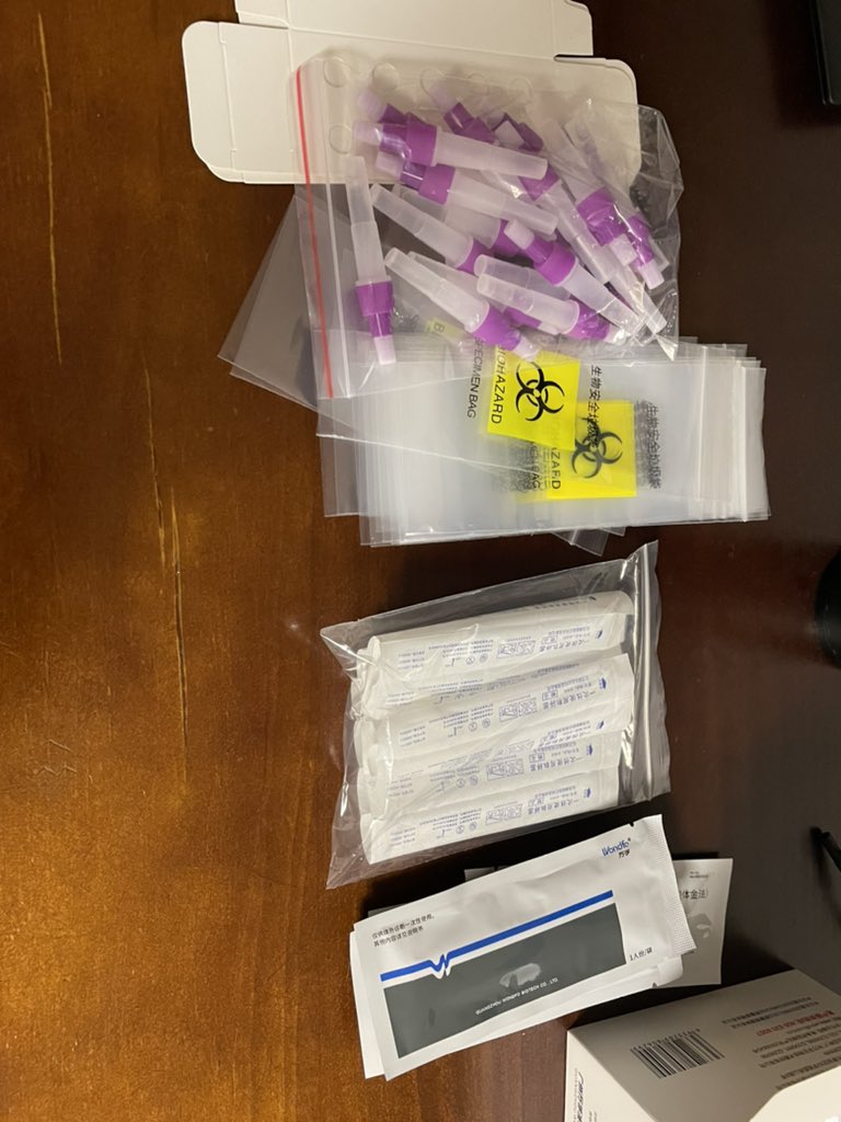 JaredTNelson's tweet image. We did another round of tests today

Thankfully, they heard our complaints about the mass testing potentially leading to mass spreading

So today they gave us a big box of self tests that we can do at home, by ourselves, over the next week