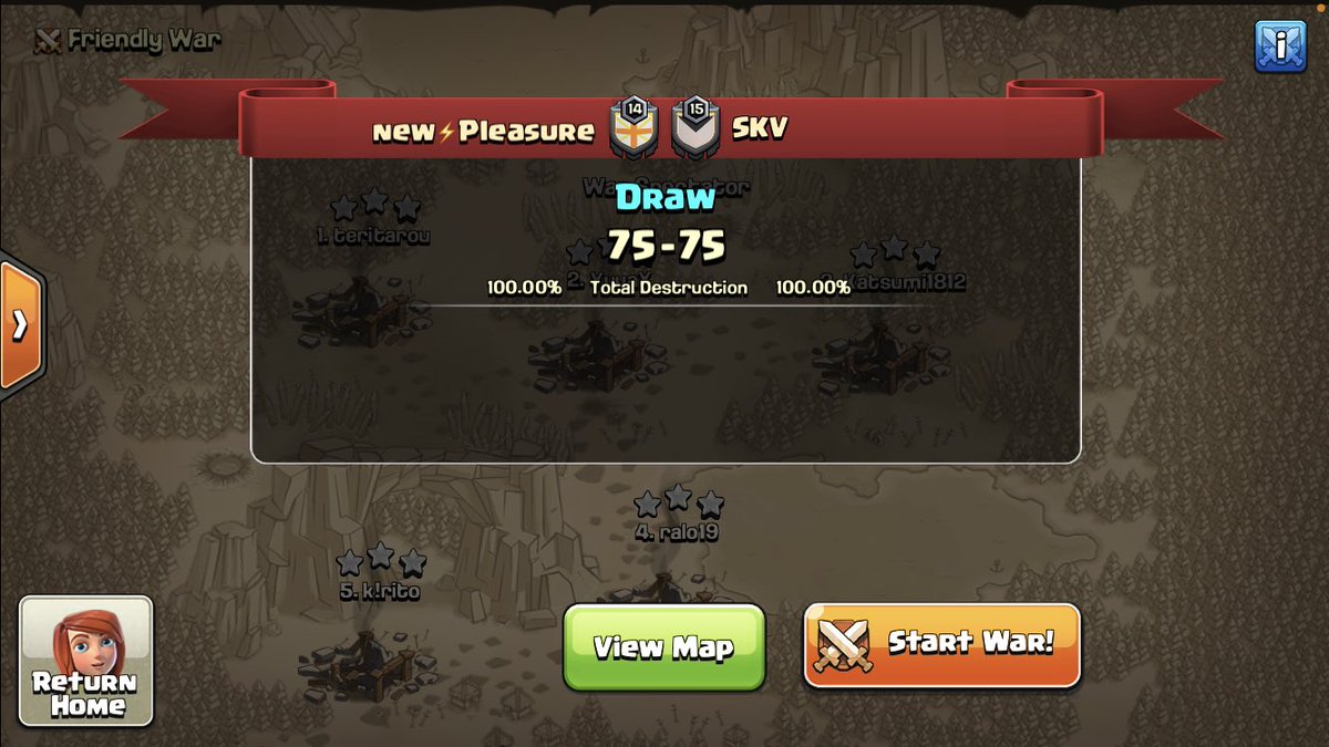 KOK_SS_COC's tweet photo. CWL Elite week 2
KOK vs Reddit Viper
Perfect war for each other ๐
GG!
#cwlelite https://t.co/tgXDU1rXES