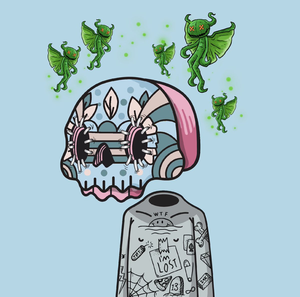 Tharagepanda's tweet photo. @Blue1147276253 @los_muertosNFT LFG!! #vivalosmuertos https://t.co/FvpwM3a5Rp