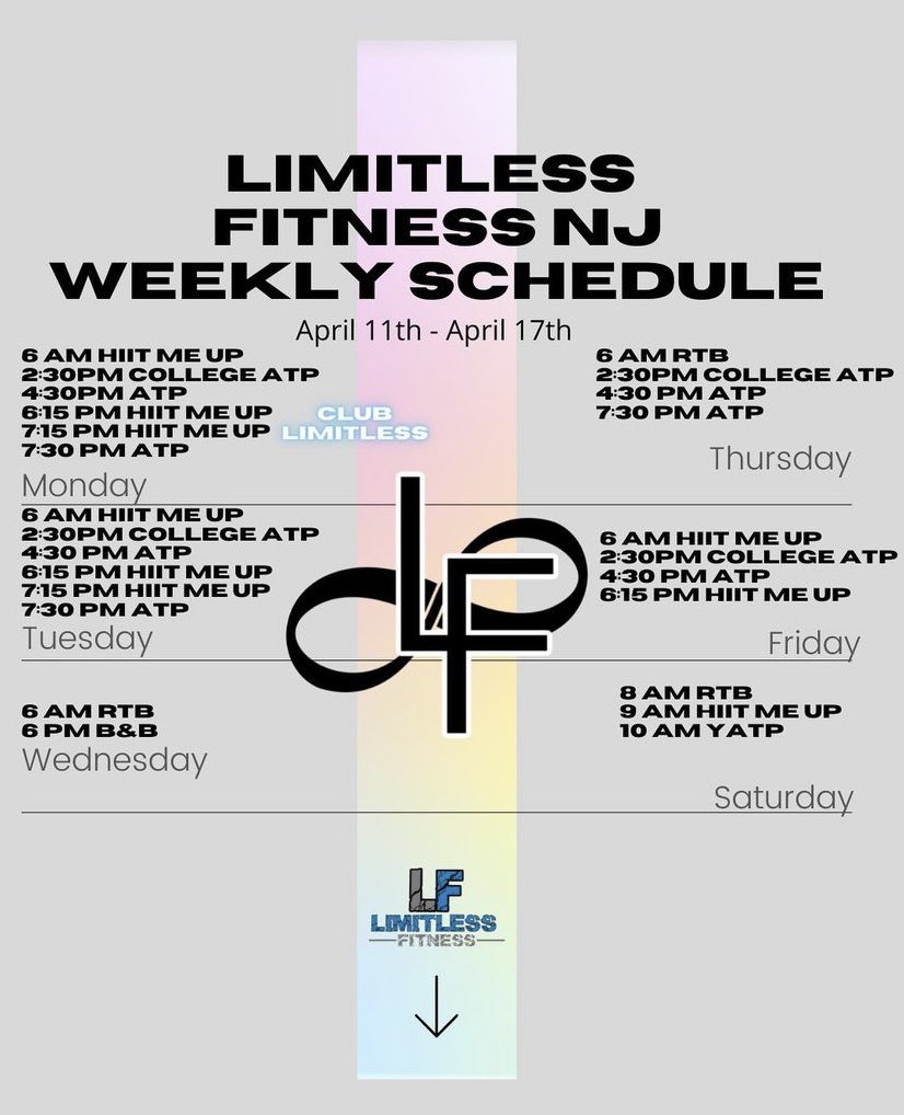 LimitlessFitNJ's tweet photo. Come check out your favorite trainers🥇 #BeLimitless #LimitlessFitnessNJ #FitnessNJ https://t.co/ljYlfwfZuT