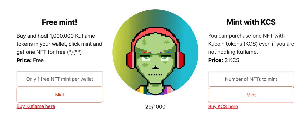 KuFlameOfficial's tweet photo. Almost 30 KMC minted in the first couple of days! Awesome 🎉🍾

Have you minted your KMC yet? If not do so here!! https://t.co/udEyzdbBFo

#NFT #NFTs #NFTCommunity #NFTdrop #NFTdrops #NFTCollection #NFTartwork #NFTProject #NFTpromotion #NFTProjectOfTheYear #NFTpromo #Bitcoin https://t.co/AL5a9p1JHV