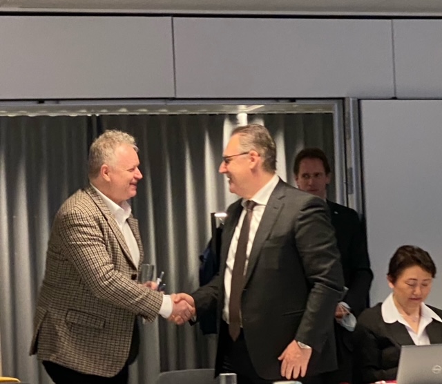 The #STFA would like to 🙏🇨🇭🇩🇪 🇧🇪 🇳🇴 🇸🇪 for hosting the delegation &amp; congratulate Sweden for being a co-chairmanship in our 5th #STFA Steering Committee meeting held in Brussels. Beyond borders, we try our best to mobilise resource to #StayAndDeliver for #Afghanistan @UN_ABADEI