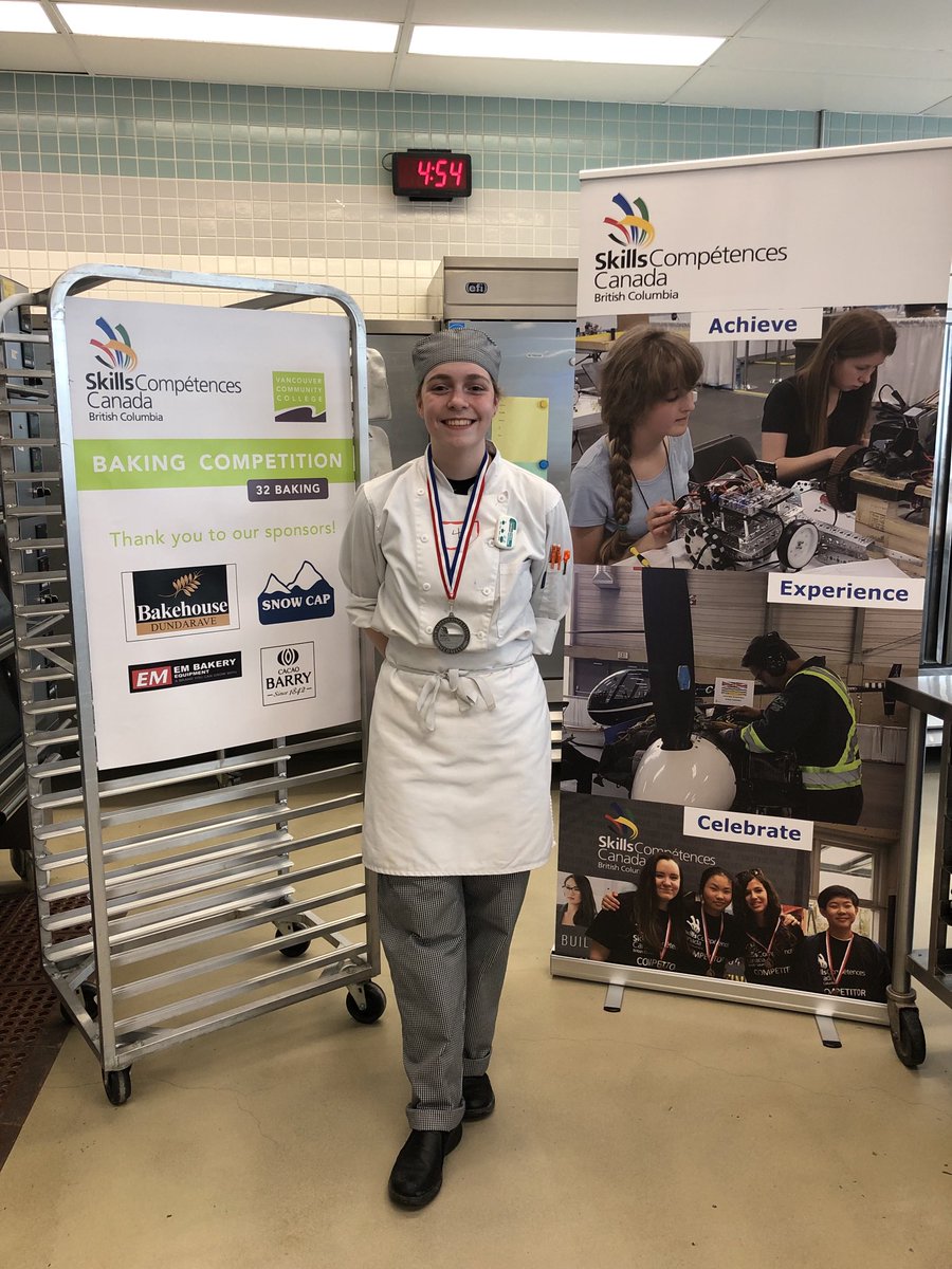Congratulations Emily for winning the silver medal in baking at the Skills BC 2022 competition!#Kodiaktalent