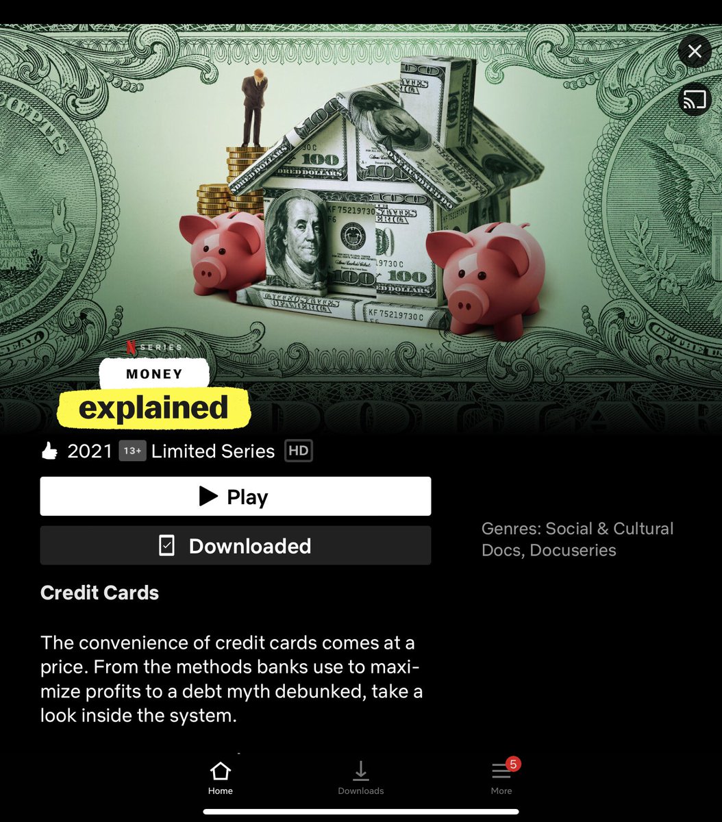 JaOAverruncus's tweet photo. ใน Netflix มีสารคดีเรื่องเงินๆทองๆชื่อว่า Money Explained ฉ���ยนะครับทุกคน อยากให้ได้รับชมกันเพราะชีวิตคนเราหนีเรื่องเงินๆทองๆกันไม่พ้นจริงๆ และปัญหาการใช้เงินเกินตัว หนี้ท่วมหัว ไปจนถึงการถูกต้มตุ๋น ฉ้อโกง สามารถเกิดขึ้น���ด้กับทุกคนครับ #นัตตี้โกงเทรดพันล้าน https://t.co/FcYz7q65Ry