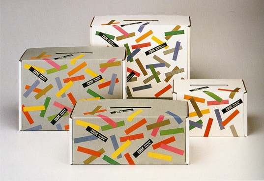DesignReviewed's tweet photo. Packaging design created for IBM, cigars, scarves and gin by iconic graphic designer, the late Paul Rand. https://t.co/pwiWiS1UgH https://t.co/FmPwacc36E