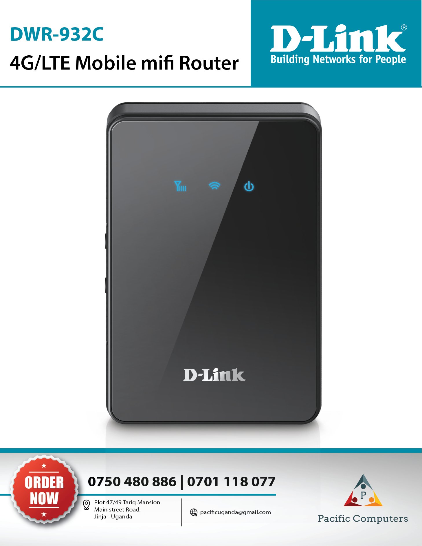 Pacific Computers on X: The DWR-932C 4G/LTE Mobile Router gives you  instant connectivity, all in a powerful yet portable device, that fits  easily into your pocket. Get in touch for more details