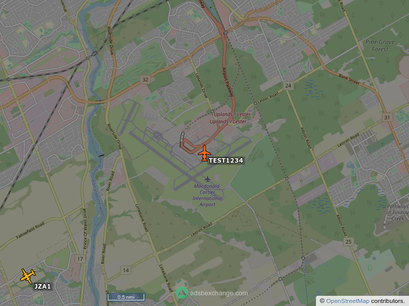 SkyCirclesYOW's tweet photo. 144617, a Canadair CC144 Challenger, call sign TEST1234 is circling over Ottawa International Airport District, Ottawa at 275 feet, speed 1 MPH, squawking 3333, 0.2 miles from Long term Parking https://t.co/rAMEFYBvF3 https://t.co/dfaJ9oNvTO