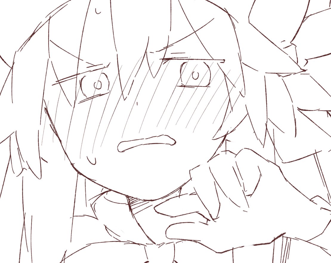 ラフの段階でかなりツボな顔描けた気がする
最早割と満足感ある 