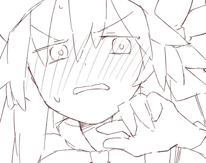 ラフの段階でかなりツボな顔描けた気がする
最早割と満足感ある 