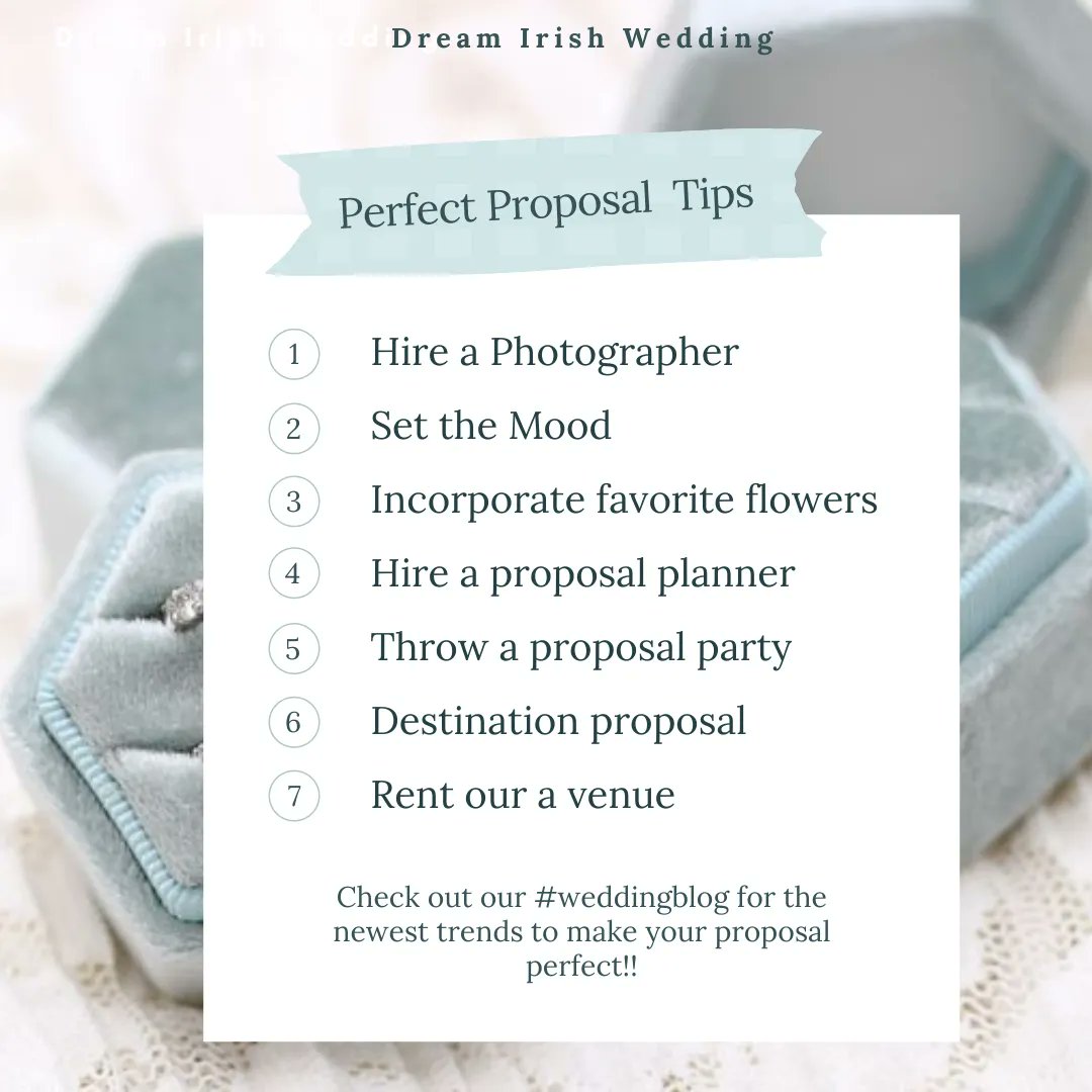 DreamIrishWedd's tweet photo. Planning the perfect proposal is guaranteed with our golden proposal tips!! For the latest proposal trends and tips click on the link below! โจ
https://t.co/hPNiMm0VpL
#proposaltips #inspiration #weddingblog #weddingplanner #destinationwedding #proposalplanner #luxuryweddings https://t.co/r5WxeqBMeg