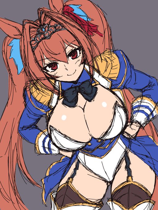 依頼絵のダスカのラフ 