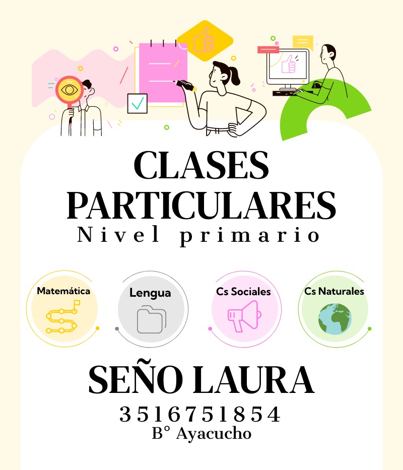 laliigonzalez's tweet photo. Hola a todos !!! Estoy dando clases particulares, tutorías, apoyo escolar para niños/as de 1° a 6° de nivel primario. 📖

👩🏻‍🏫 Soy docente de nivel primario por lo que sus niños contarán con un excelente apoyo.

NO DUDES EN CONSULTARME !!! https://t.co/6nSMeY6GWv