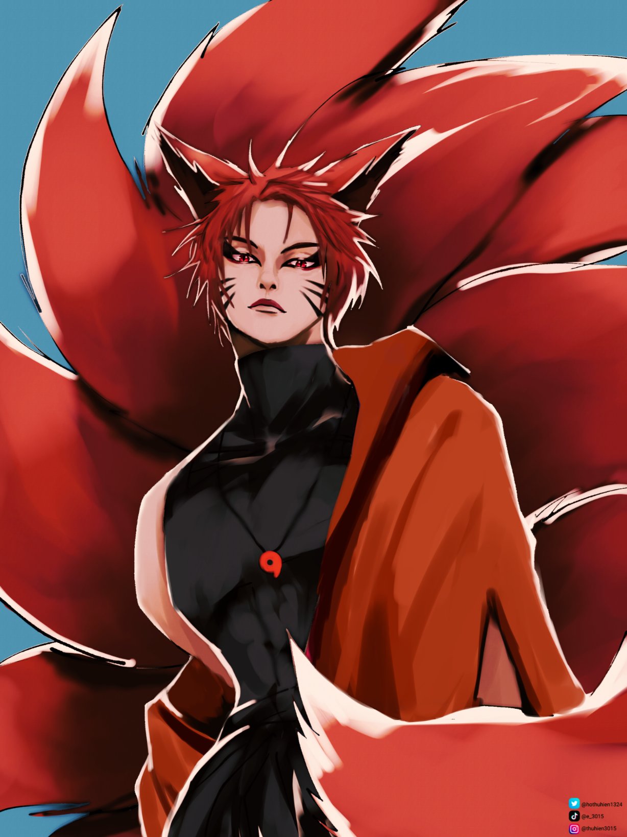 kurama kyuubi human form