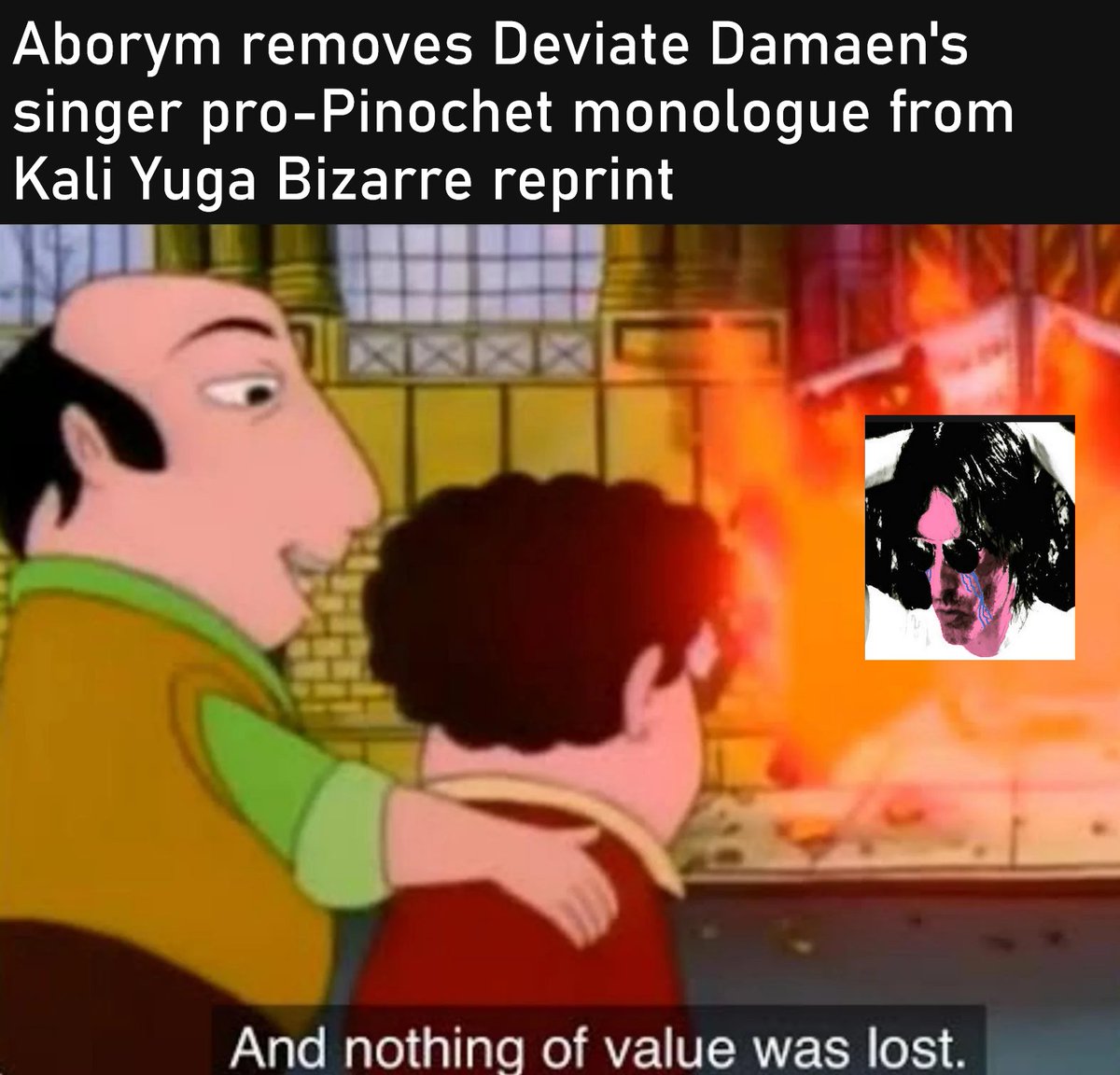 SCadavera's tweet photo. So glad master boomers Deviate Damaen are still around to provide material for memes

#Aborym #DeviateDamaens #blackmetal #FCKNZS #161 https://t.co/cZJp49EXdh