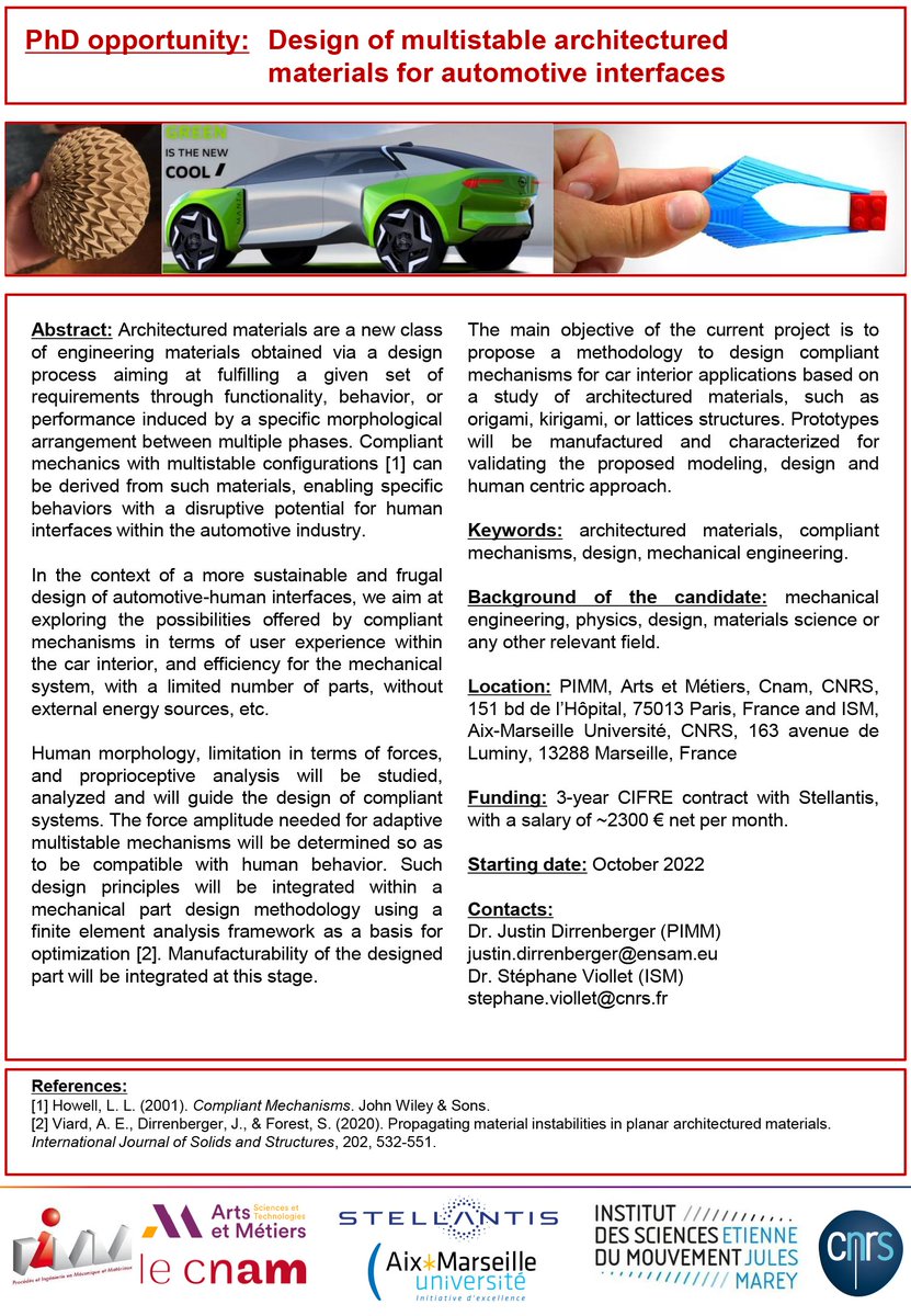 CIFRE PhD scholarship available in our group in Paris!
