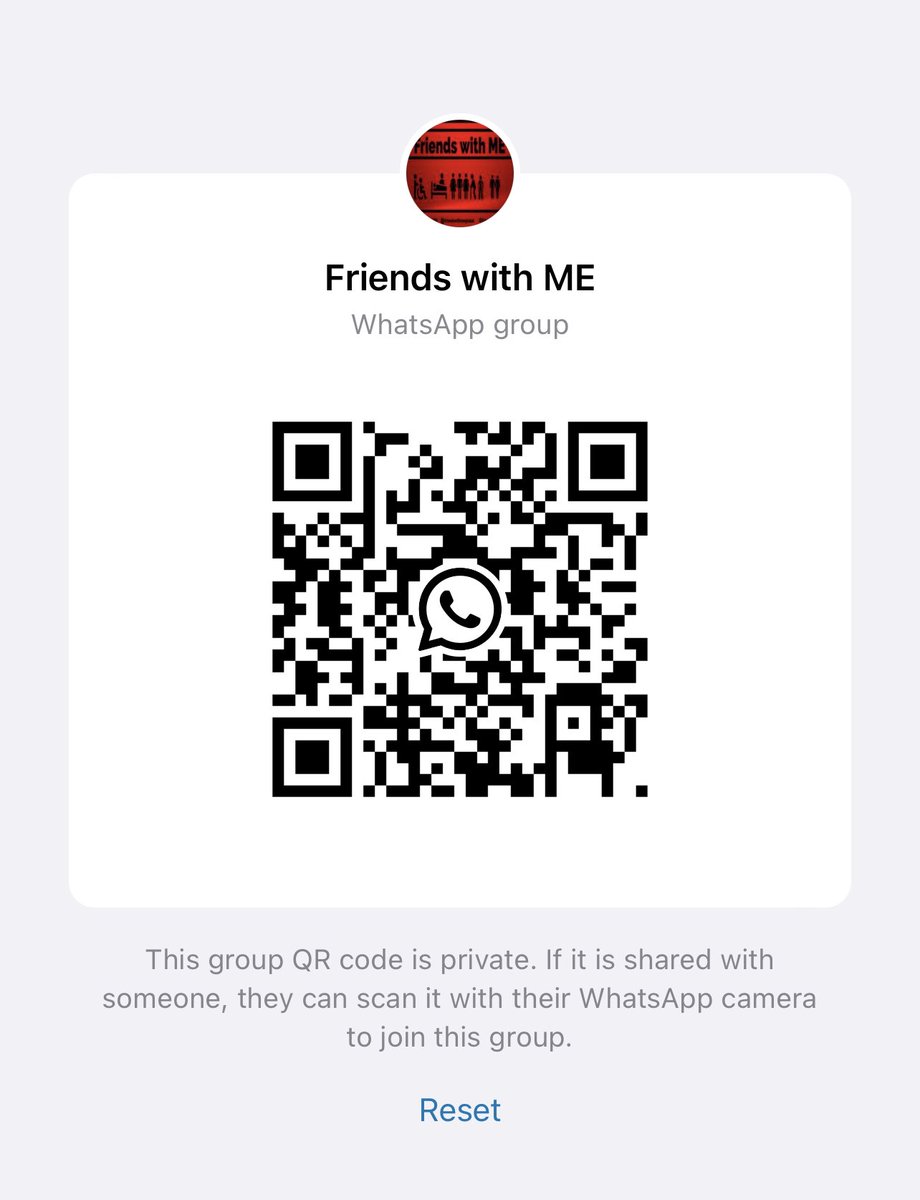 alishawhittam's tweet photo. If you have ME and would like to talk privately we do have a WhatsApp group available #ME #MECFS #FriendswithME #MESupport https://t.co/izuIfLnULC