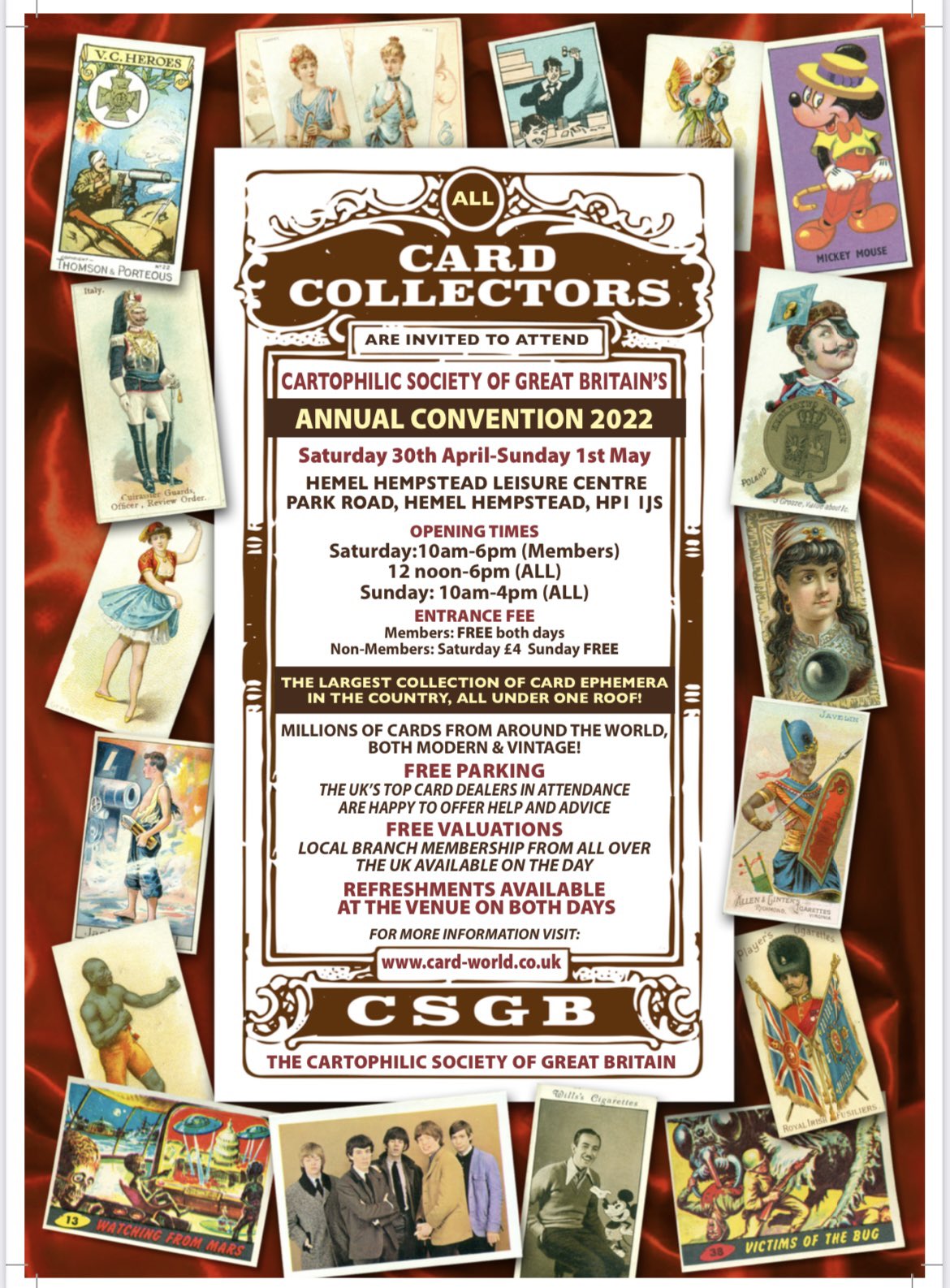 Card World on Twitter "Join us in Hemel Hempstead later this month for the biggest card