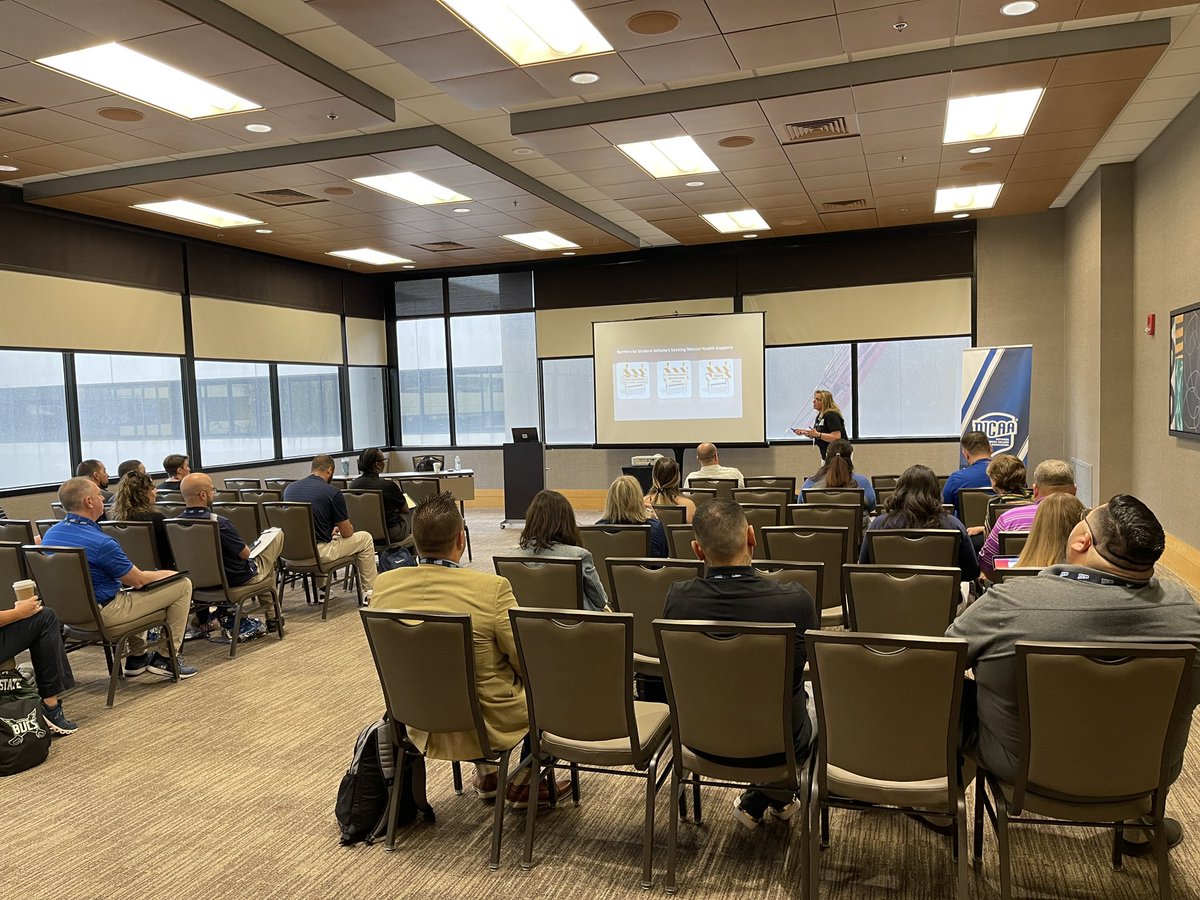 NJCAA_Exec's tweet photo. Thanks to @CutlerWellness for talking mental health today! https://t.co/d7GKhOYR3B