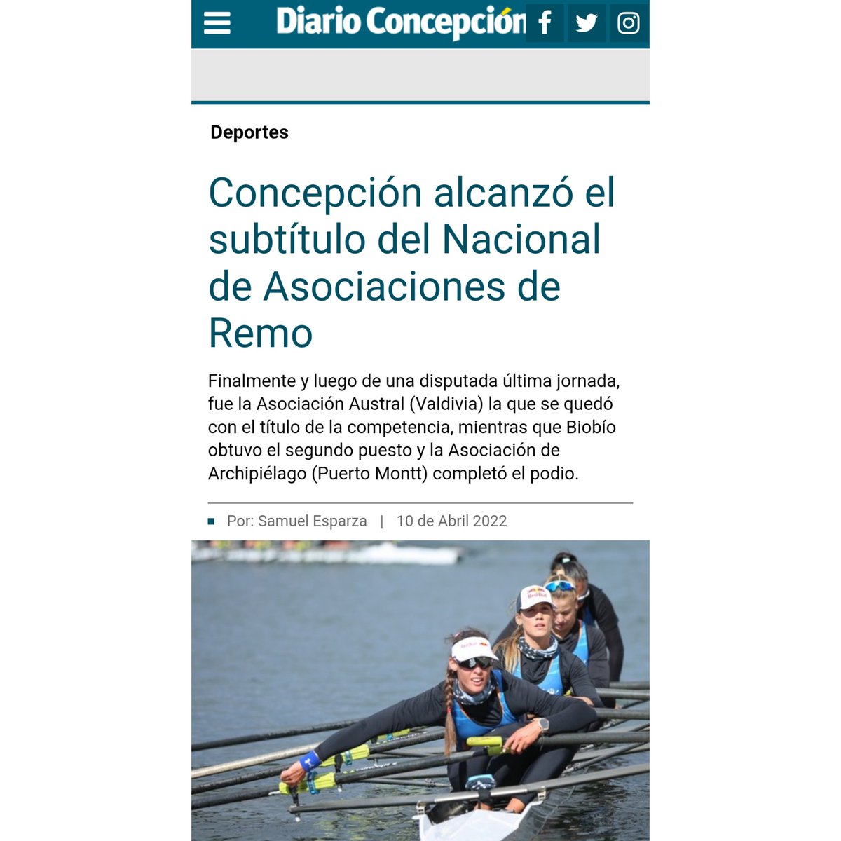 Asociación Deportiva de Remo del BioBío tweet media