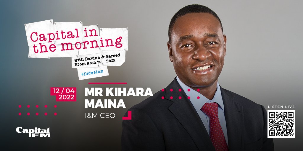984inthemorning's tweet photo. Tomorrow Morning we are all about Banking as we also get to know Mr Kihara Maina the I&amp;M CEO from 8am - 9am on #Driveinn 

Listen to us live on https://t.co/fsL3g46Jek our studio WhatsApp line is 0701984984 https://t.co/9TbmY8av9p