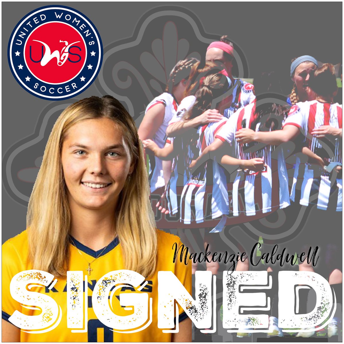 KCCourageSoccer's tweet photo. 🚨PLAYER ANNOUNCEMENT

We’re thrilled to announce the addition of UMKC goalkeeper Mackenzie Caldwell to our @UWSSoccer squad!
❤️⚽️🖤 https://t.co/1InxOO8kXh