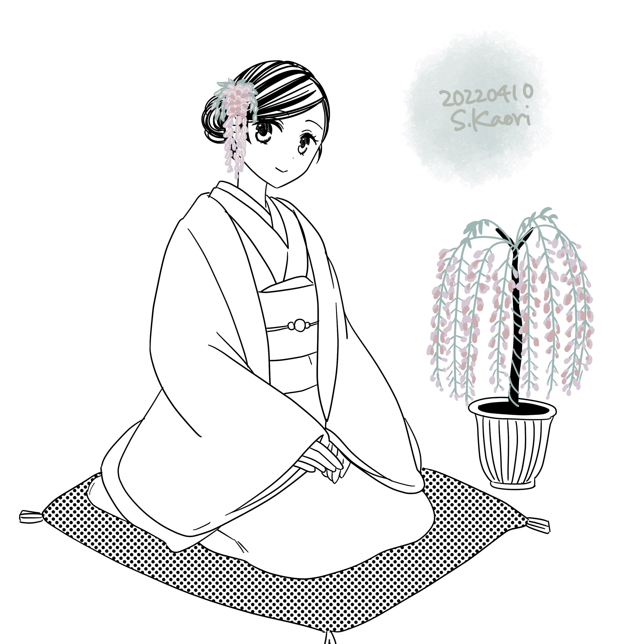 しげたカオリ クリエイター祭り 11 26 1日1絵 4 7 66日目 花と女の子テーマ マーガレットです 花そのものより ワンピースの柄をメインにしました イラスト 創作 マーガレット T Co G2aalas5q2 Twitter