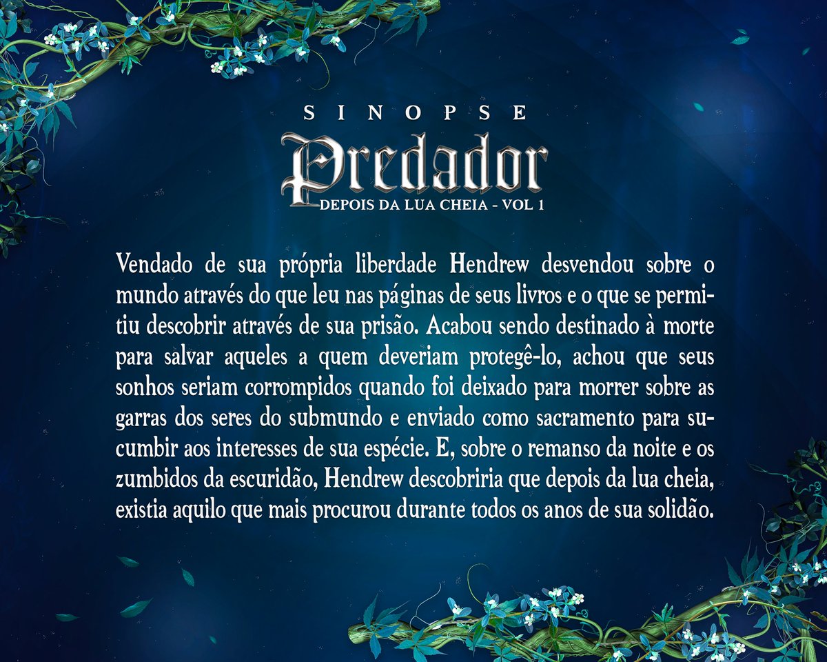 #PDL| Conheça um pouco mais sobre Predador - Depois da Lua Cheia!  Pré-venda disponível em nosso site! 

🔗 editorablueside.com.br/produtos/pre-v…