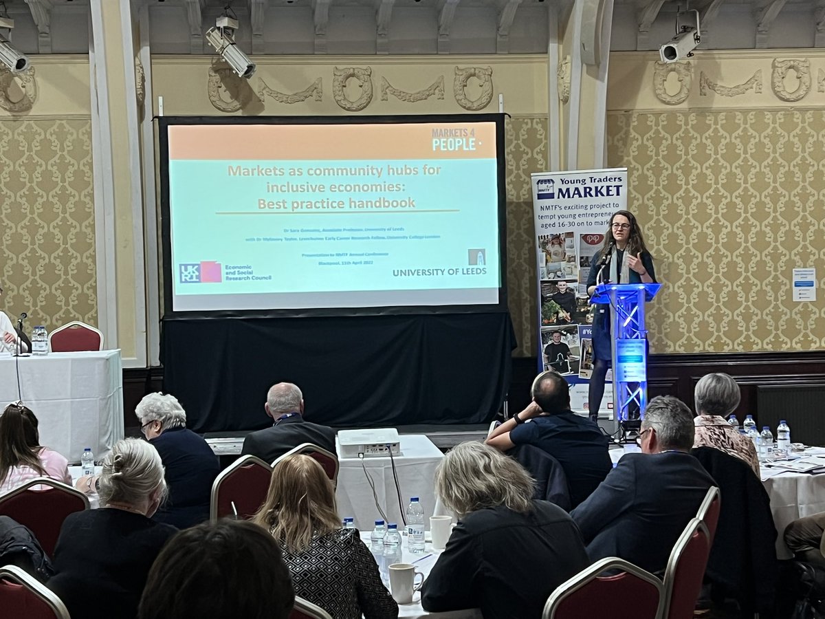 marketsmatter's tweet photo. We now have @sgonzalez_sara from @markets4people speaking about the community values of markets. #nmtfconf https://t.co/X0gpDCGvoH