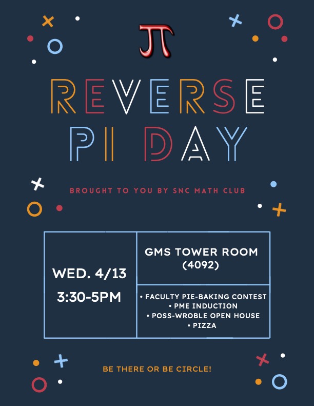 SNC_SND's tweet photo. Join us this Wednesday for Reverse Pi Day! Hope to see you there! https://t.co/8Eq3BWe7KY