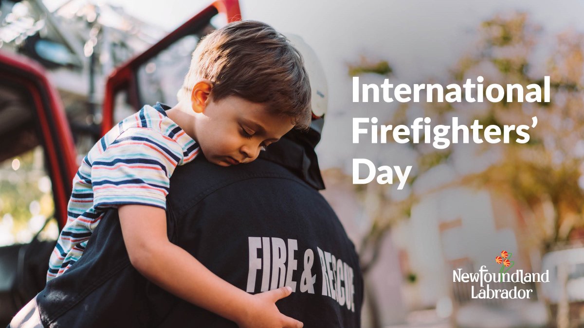 JPS_GovNL's tweet photo. Our province is fortunate to have thousands of committed volunteer and career firefighters who care deeply about their communities and are ready to respond at a moment’s notice. Thank you for all you do today and every day! #GovNL #InternationalFirefightersDay https://t.co/bpOrRa5Wvt
