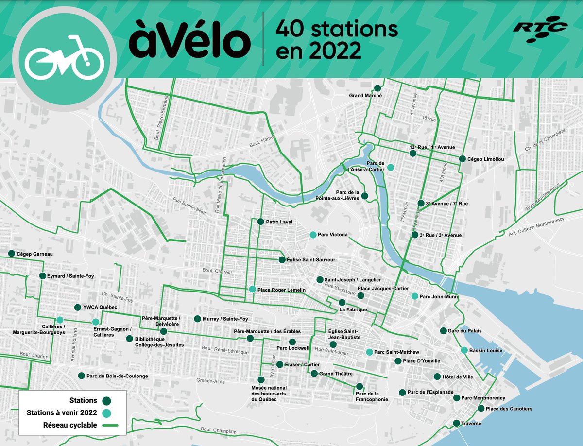 atv_qc's tweet photo. Une belle annonce aujourd'hui avec le lancement du service àVélo du @RTCQuebec! 🚴🏻‍♂️🙌🏽

40 stations et 400 vélos seront disponibles : un service qui contribuera à encourager et promouvoir la pratique du cyclisme utilitaire.

Bravo @villequebec! #polmun 
https://t.co/Kx3vv2Sl2G https://t.co/b1ZHBsqx95