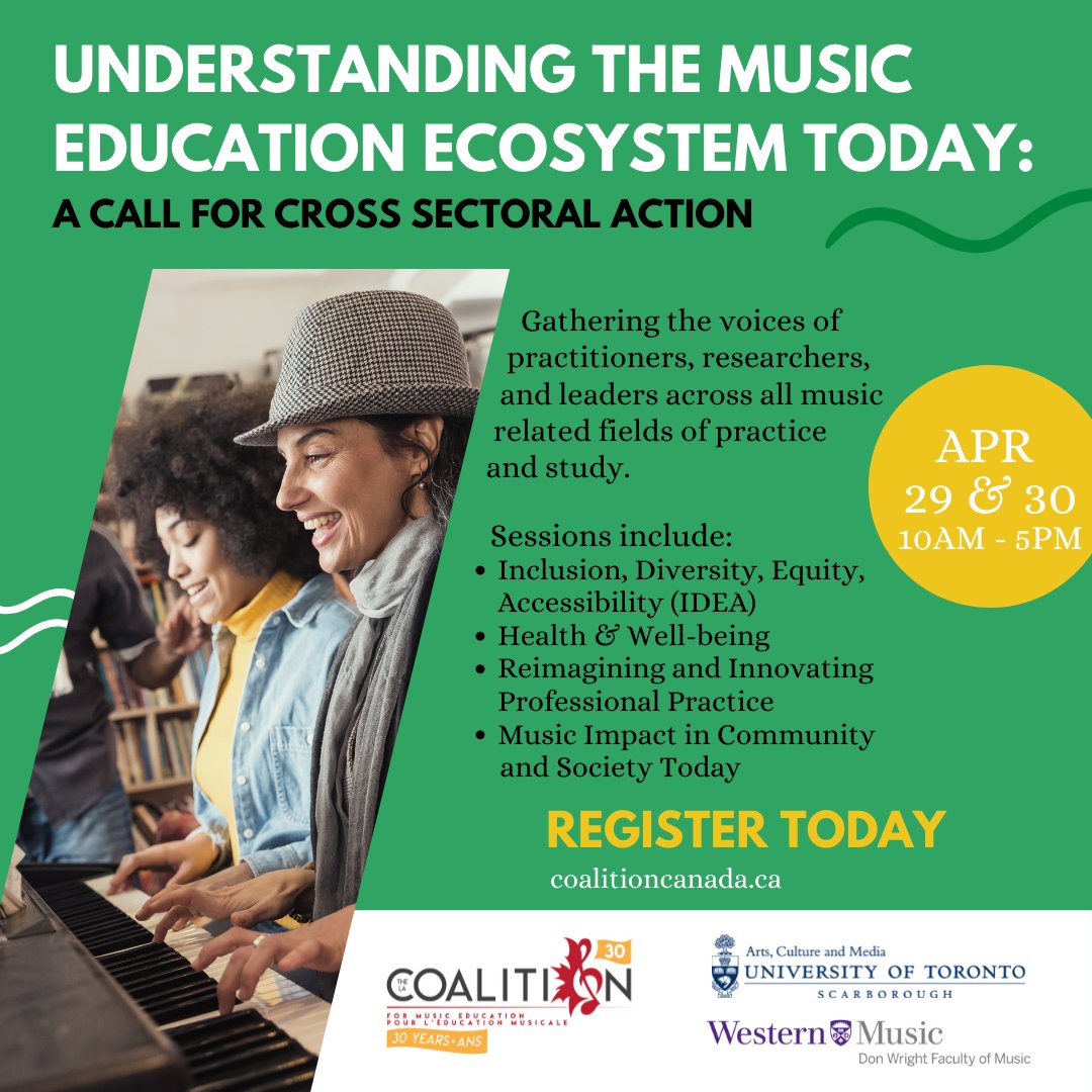 Do you work in the music industry? 
Do you teach music?
Do you study music?

We believe it is time for a national discussion to take place and a comprehensive, diverse, and forward-looking agenda to be set. Will we see you there?

Register for free today: bit.ly/36OREYm